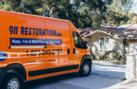 911 restoration residential truck for water damage restoration - 911 Restoration in Wilmington NC